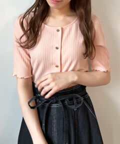 MAJESTIC LEGON / マジェスティックレゴン カットソー | フロントボタンジャストトップス