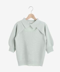 MAJESTIC LEGON / マジェスティックレゴン ニット・セーター | デコルテオープン衿ニット