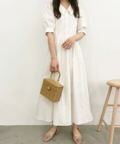 MAJESTIC LEGON / マジェスティックレゴン ロング・マキシ丈ワンピース | レディプリーツシャツワンピ