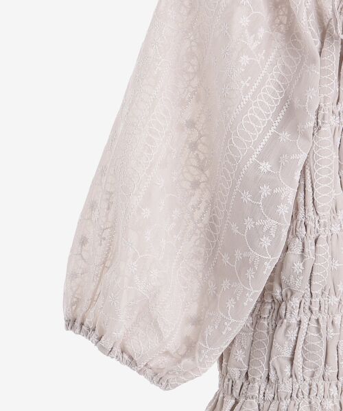 MAJESTIC LEGON / マジェスティックレゴン シャツ・ブラウス | シアー刺繍シャーリングブラウス | 詳細16