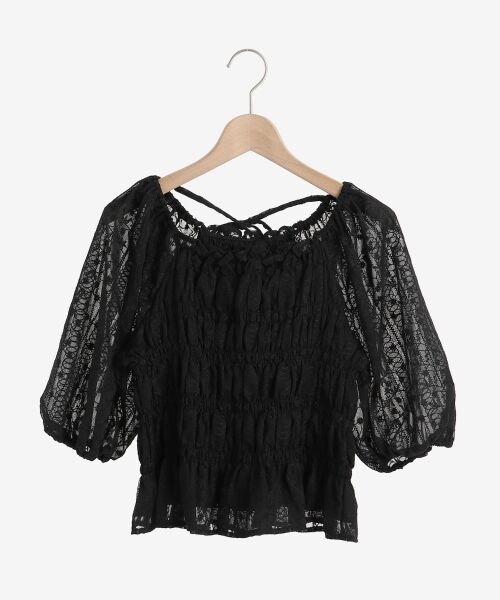 MAJESTIC LEGON / マジェスティックレゴン シャツ・ブラウス | シアー刺繍シャーリングブラウス | 詳細18