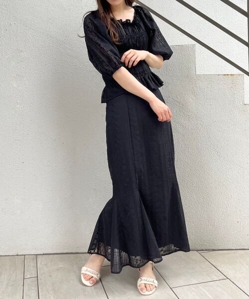 MAJESTIC LEGON / マジェスティックレゴン シャツ・ブラウス | シアー刺繍シャーリングブラウス | 詳細2