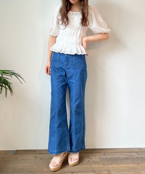 MAJESTIC LEGON / マジェスティックレゴン シャツ・ブラウス | シアー刺繍シャーリングブラウス | 詳細6