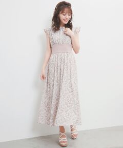 MAJESTIC LEGON / マジェスティックレゴン ロング・マキシ丈ワンピース | コルセットデザインフリルワンピース