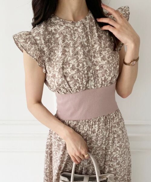 MAJESTIC LEGON / マジェスティックレゴン ロング・マキシ丈ワンピース | コルセットデザインフリルワンピース | 詳細8