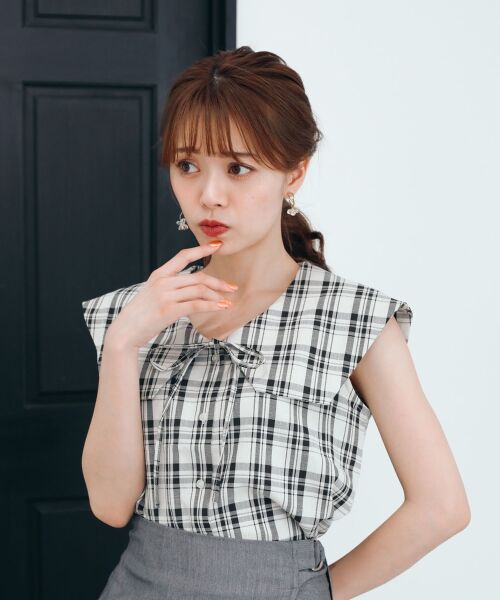 セール セーラーカラーパターンブラウス シャツ ブラウス Majestic Legon マジェスティックレゴン ファッション通販 タカシマヤファッションスクエア