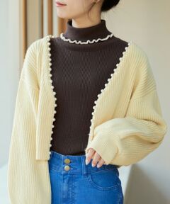 MAJESTIC LEGON / マジェスティックレゴン カーディガン・ボレロ | パールショートニットカーデ