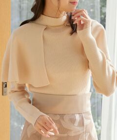 MAJESTIC LEGON / マジェスティックレゴン ニット・セーター | チェーン付ケープカラーセットニット