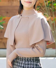 MAJESTIC LEGON / マジェスティックレゴン ニット・セーター | チェーン付ケープカラーセットニット