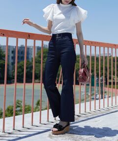 MAJESTIC LEGON / マジェスティックレゴン デニムパンツ | 美脚フレアデニムパンツ