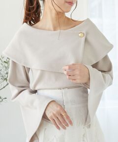 MAJESTIC LEGON / マジェスティックレゴン カットソー | フレアースリーブオフショルトップス