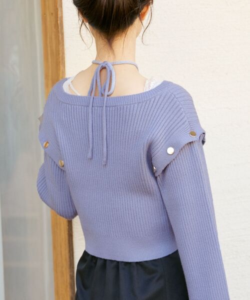 MAJESTIC LEGON / マジェスティックレゴン ニット・セーター | 2wayショルダーフレアスリーブニット | 詳細15