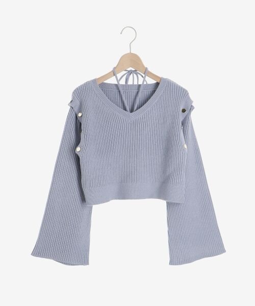 MAJESTIC LEGON / マジェスティックレゴン ニット・セーター | 2wayショルダーフレアスリーブニット | 詳細17