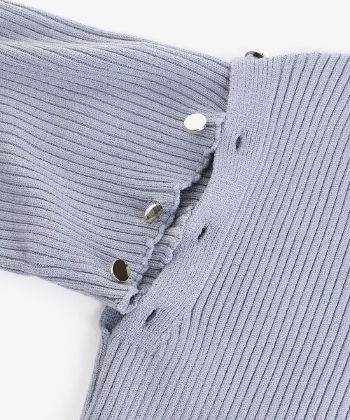 MAJESTIC LEGON / マジェスティックレゴン ニット・セーター | 2wayショルダーフレアスリーブニット | 詳細21