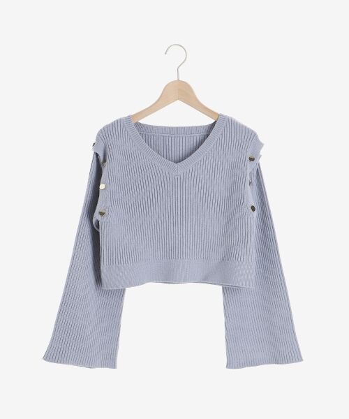 MAJESTIC LEGON / マジェスティックレゴン ニット・セーター | 2wayショルダーフレアスリーブニット | 詳細24