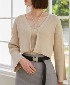 MAJESTIC LEGON / マジェスティックレゴン ニット・セーター | キャミsetプレートニットカーデ