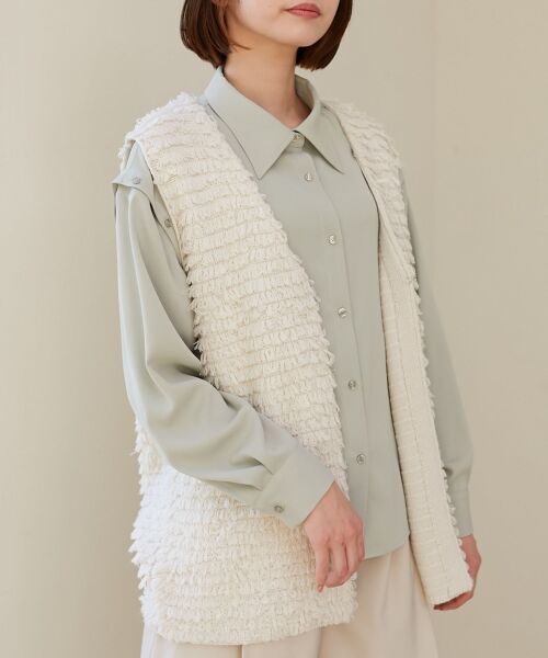 MAJESTIC LEGON / マジェスティックレゴン シャツ・ブラウス | オープンショルダーシャツ | 詳細14