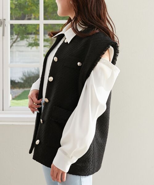 MAJESTIC LEGON / マジェスティックレゴン シャツ・ブラウス | オープンショルダーシャツ | 詳細21