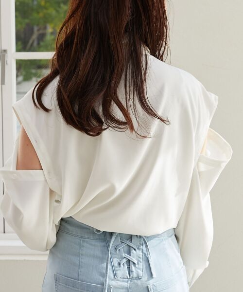 MAJESTIC LEGON / マジェスティックレゴン シャツ・ブラウス | オープンショルダーシャツ | 詳細24