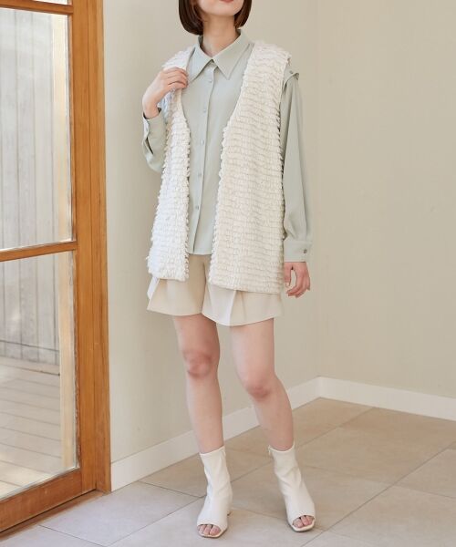 MAJESTIC LEGON / マジェスティックレゴン シャツ・ブラウス | オープンショルダーシャツ | 詳細9