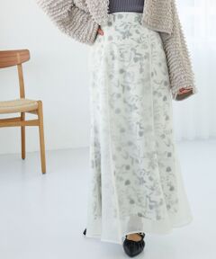 MAJESTIC LEGON / マジェスティックレゴン ロング・マキシ丈スカート | シアーレイヤードマーメイドスカート