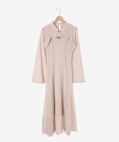 MAJESTIC LEGON / マジェスティックレゴン ロング・マキシ丈ワンピース | ストレッチレースオープンワンピ