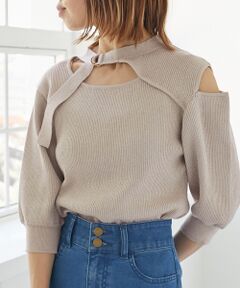 MAJESTIC LEGON / マジェスティックレゴン ニット・セーター | シャイニーオープンデザインニット