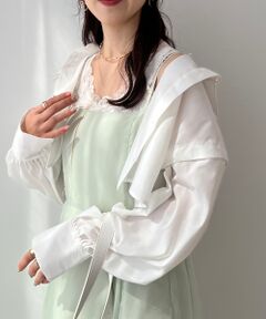 MAJESTIC LEGON / マジェスティックレゴン シャツ・ブラウス | パールボタン肩あき2wayシャツ