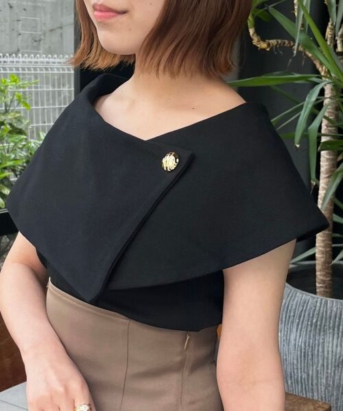MAJESTIC LEGON / マジェスティックレゴン カットソー | ケープデザインオフショルトップス | 詳細27