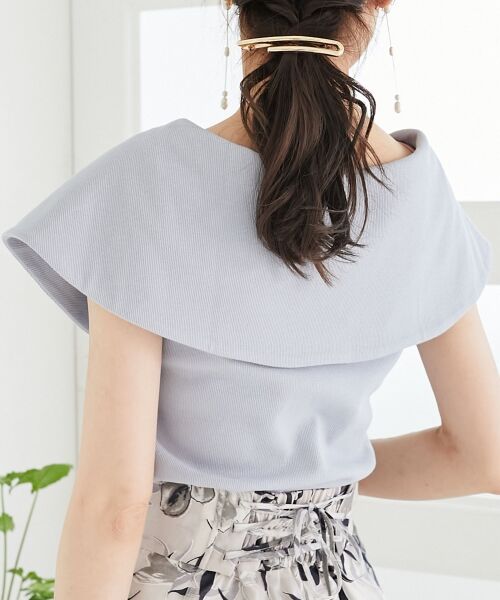 MAJESTIC LEGON / マジェスティックレゴン カットソー | ケープデザインオフショルトップス | 詳細8