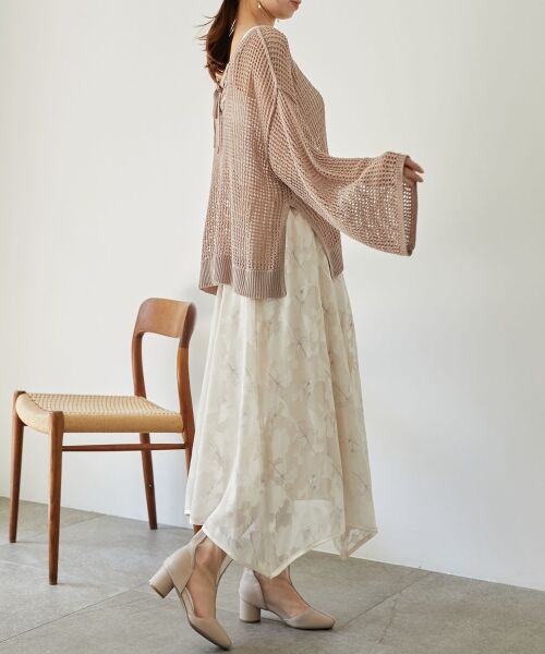 MAJESTIC LEGON / マジェスティックレゴン ニット・セーター | レースアップメッシュニット | 詳細10