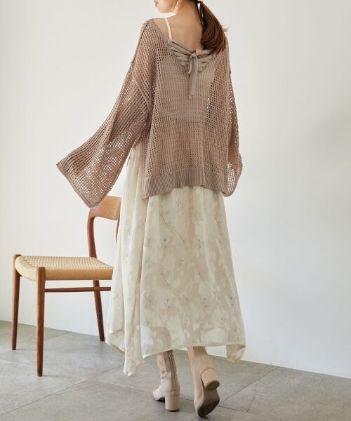 MAJESTIC LEGON / マジェスティックレゴン ニット・セーター | レースアップメッシュニット | 詳細11