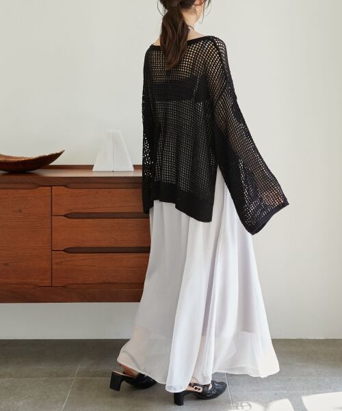 MAJESTIC LEGON / マジェスティックレゴン ニット・セーター | レースアップメッシュニット | 詳細19