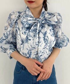 MAJESTIC LEGON / マジェスティックレゴン シャツ・ブラウス | ハーフスリーブボウタイブラウス