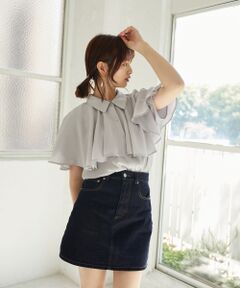 MAJESTIC LEGON / マジェスティックレゴン シャツ・ブラウス | アソート肩あきケープブラウス