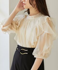 MAJESTIC LEGON / マジェスティックレゴン シャツ・ブラウス | エアリーフリルブラウス