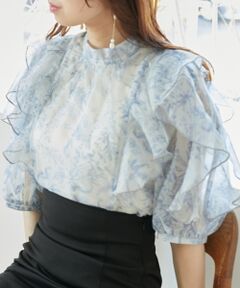 MAJESTIC LEGON / マジェスティックレゴン シャツ・ブラウス | エアリーフリルブラウス