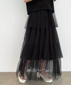 MAJESTIC LEGON / マジェスティックレゴン ロング・マキシ丈スカート | チュールティアードスカート