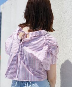 MAJESTIC LEGON / マジェスティックレゴン シャツ・ブラウス | パールボタンクロップドシャツ