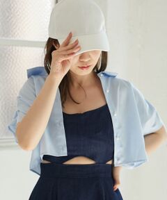 MAJESTIC LEGON / マジェスティックレゴン シャツ・ブラウス | パールボタンクロップドシャツ