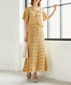 MAJESTIC LEGON / マジェスティックレゴン シャツ・ブラウス | クロシェショートトップス