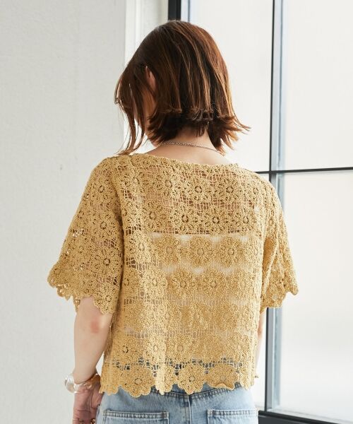 MAJESTIC LEGON / マジェスティックレゴン シャツ・ブラウス | クロシェショートトップス | 詳細28