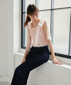 MAJESTIC LEGON / マジェスティックレゴン その他トップス | 肩リボンプードルビスチェ