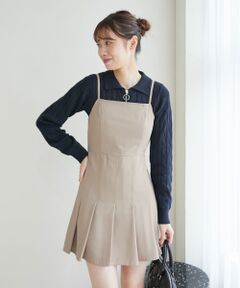 MAJESTIC LEGON / マジェスティックレゴン ミニ丈・ひざ丈ワンピース | プリーツミニキャミワンピース