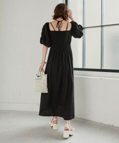 MAJESTIC LEGON / マジェスティックレゴン ロング・マキシ丈ワンピース | クロスストラップオフショルワンピ