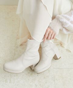 MAJESTIC LEGON / マジェスティックレゴン ブーツ（ショート丈） | フカフカヒールストレッチブーツ