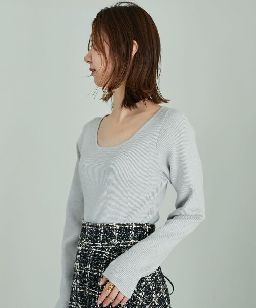 MAJESTIC LEGON / マジェスティックレゴン ニット・セーター | パール付きケープセットニット | 詳細24