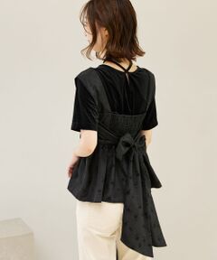 MAJESTIC LEGON / マジェスティックレゴン キャミソール・チューブトップ | サテンジャカードビスチェ