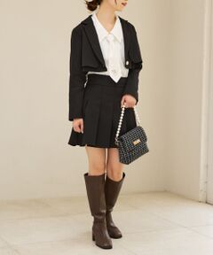 MAJESTIC LEGON / マジェスティックレゴン シャツ・ブラウス | ポイントロゴネクタイセットブラウス