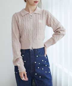 MAJESTIC LEGON / マジェスティックレゴン ニット・セーター | ダブルジップケーブルニット